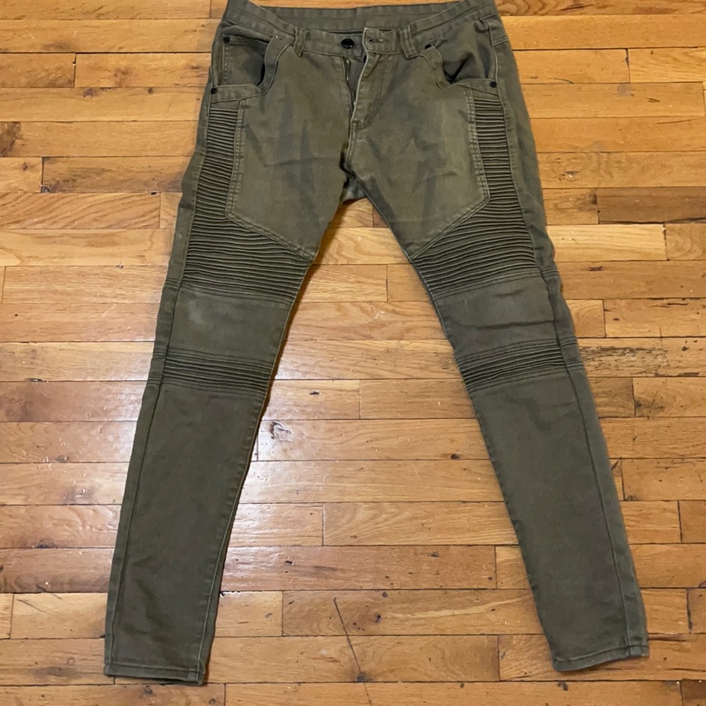 Men’s green denim